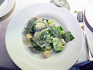 Cesar salad with parpesano cheese