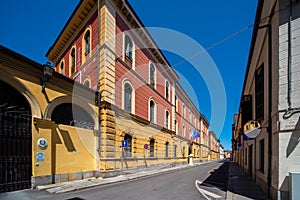 Cesare Battisti Street in Cuneo, Italy