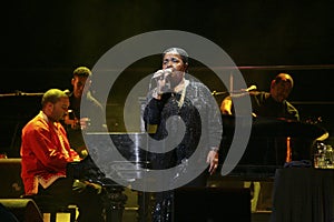 Cesaria Evora on stage
