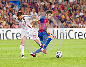 Cesc Fabregas in action