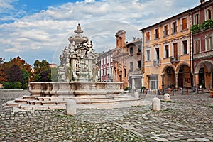 Cesena, Emilia-Romagna, Italy: the ancient fountain Fontana del