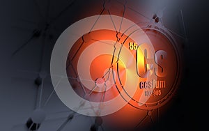 Cesium chemical element.