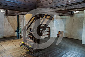 CESKE BUDEJOVICE, CZECH REPUBLIC - JUNE 14, 2016: Interior of the Black Tower Cerna vez in Ceske Budejovice, Czech Republ