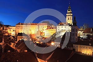 Cesky Krumlov at night