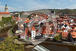 Cesky Krumlov , panorama ,Czech