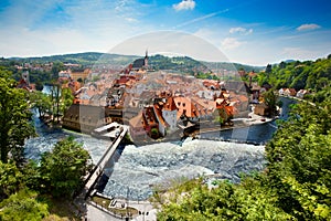 Cesky Krumlov in summer / Czech Republic