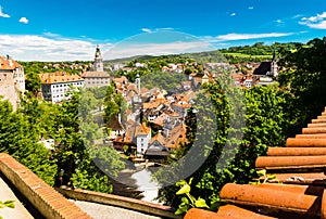 Cesky Krumlov, view fom roof.