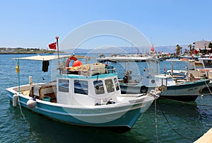 Fishing Boats docked at Cesme Port
