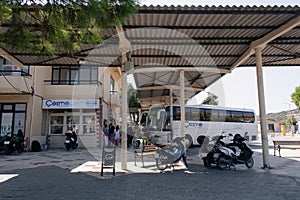 Cesme Seyahat Bus station in Turkey