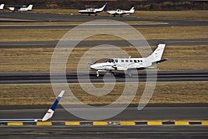 Cessna 441 Conquest II in Takeoff Run