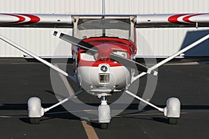 Cessna 150 Aerobat A150M flying formation desert mountains
