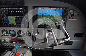 Cessna Caravan aircraft cockpit