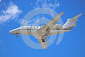Cessna Citation III Model 650 Business Jet On Final Approach