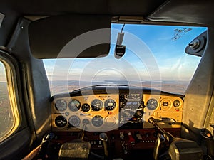 Cessna cockpit interior