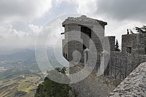 Cesta fortress watch tower in San Marino.