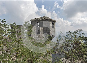 Cesta fortress watch tower in San Marino. photo