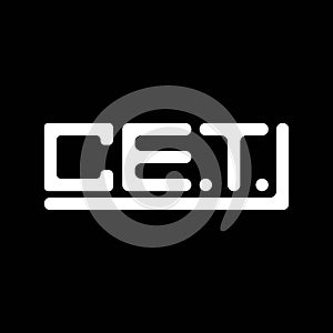 CET letter logo creative design with vector graphic, CE
