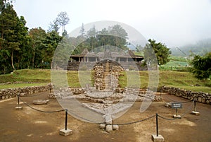 Cetho Temple/Candi Cetho, located in Karanganyar, Java, Indonesia. photo