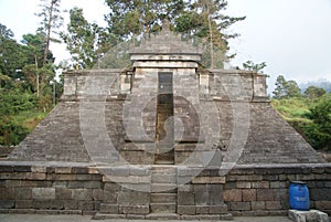 Cetho Temple/Candi Cetho, located in Karanganyar, Java, Indonesia. photo