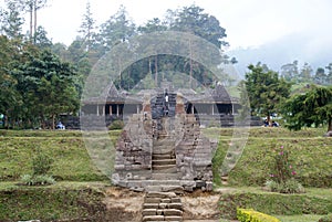 Cetho Temple/Candi Cetho, located in Karanganyar, Java, Indonesia. photo