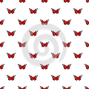 Cethosia biblis butterfly pattern seamless