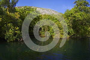 Cetina river near Omis, Croatia.