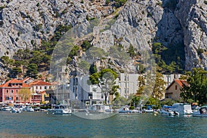 Cetina River in Omis, Croatia, Adriatic Sea