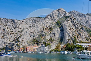 Cetina River in Omis, Croatia, Adriatic Sea