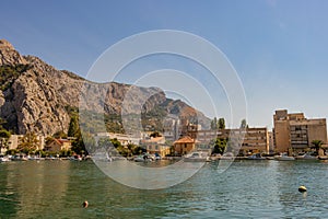 Cetina River in Omis, Croatia, Adriatic Sea