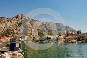 Cetina River in Omis, Croatia, Adriatic Sea