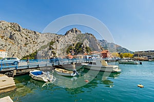 Cetina River in Omis, Croatia, Adriatic Sea