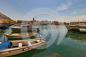 Cetina River in Omis, Croatia, Adriatic Sea