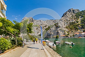 Cetina River in Omis, Croatia, Adriatic Sea