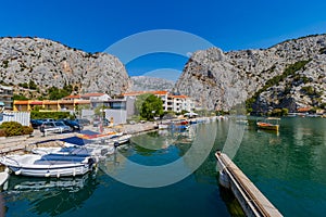 Cetina River in Omis, Croatia, Adriatic Sea