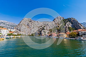 Cetina River in Omis, Croatia, Adriatic Sea