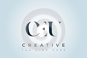CEU abstract letter logo