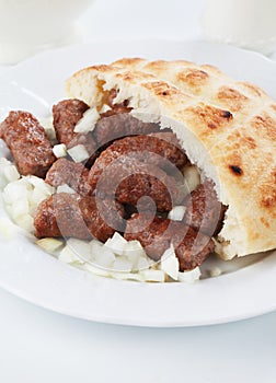 Cevapcici, bosnian minced meat kebab