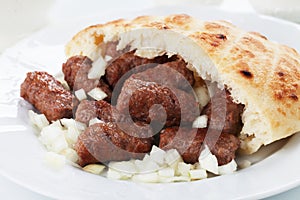 Cevapcici, bosnian minced meat kebab