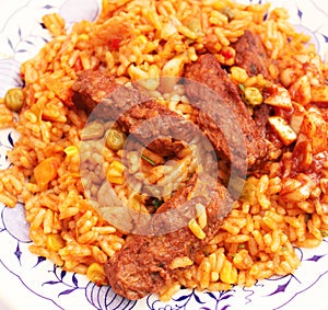 Cevapcici with rice