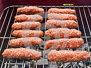 Cevapi on the BBQ