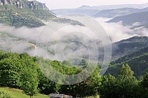 Cevennes countryside, France. The GR 70 and Robert Louis Stevenson