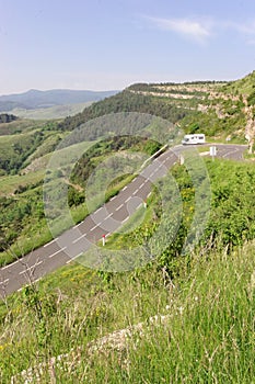 Cevennes countryside, France. The GR 70 and Robert Louis Stevenson