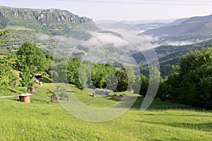 Cevennes countryside, France. The GR 70 and Robert Louis Stevenson photo