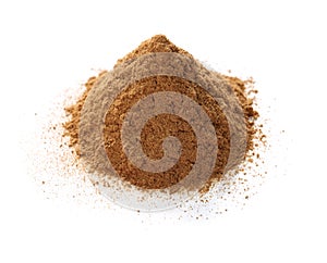 Ceylon cinnamon powder isolated