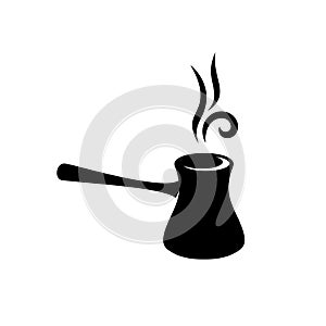 Cezve turkish coffee black silhouette