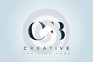 CFB abstract letter logo
