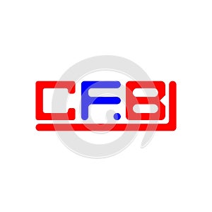 CFB letter logo creative design with vector graphic, CFB