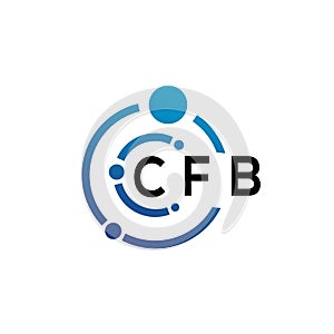 CFB letter logo design on white background. CFB creative initials letter logo concept. CFB letter design