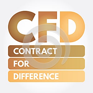 CFD - Contract For Difference acronym