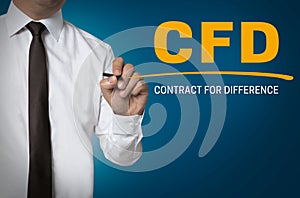 CFD is written by businessman background